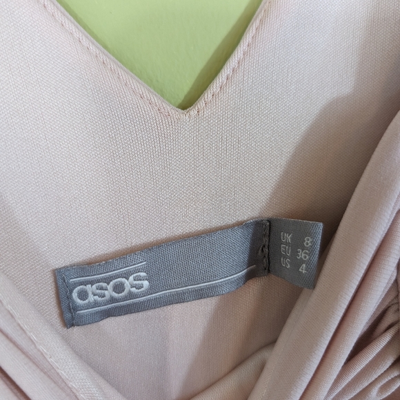 ASOS dress Drape Cold Shoulder Maxi wedding bridesmaid 4 - Picture 7 of 7